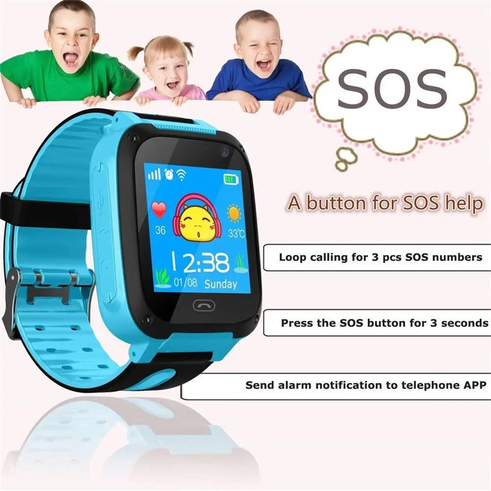 Kids Smart Adventure Watch: S4 Waterproof Touch Screen with GPS Locator