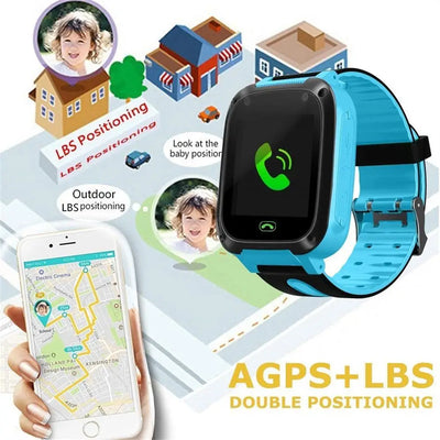 Kids Smart Adventure Watch: S4 Waterproof Touch Screen with GPS Locator