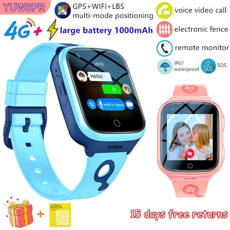 GuardianGear 4G Kids Smart Watch Phone: K9 Waterproof IP67