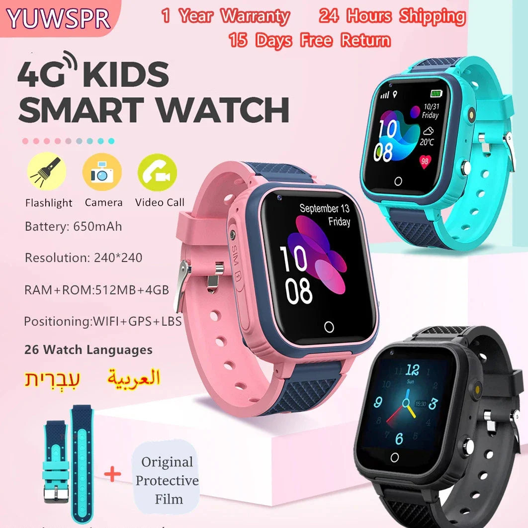 Guardian Gear 4G Kids Smart Watch Phone: L21 Waterproof GPS Tracker